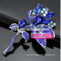 Christmas gift blue flower brooch